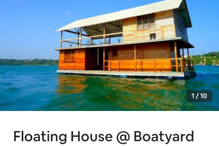 Floating house boatyard, Kilifi, Kenya